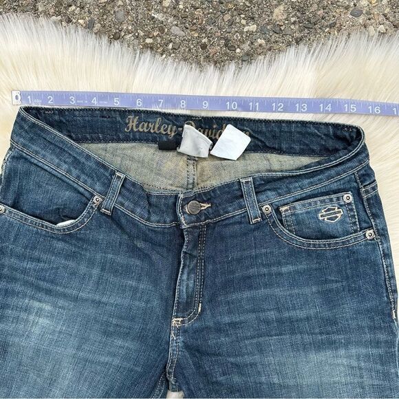 Harley-Davidson Blue Straight Leg Jeans Classic Denim - Picture 9 of 9